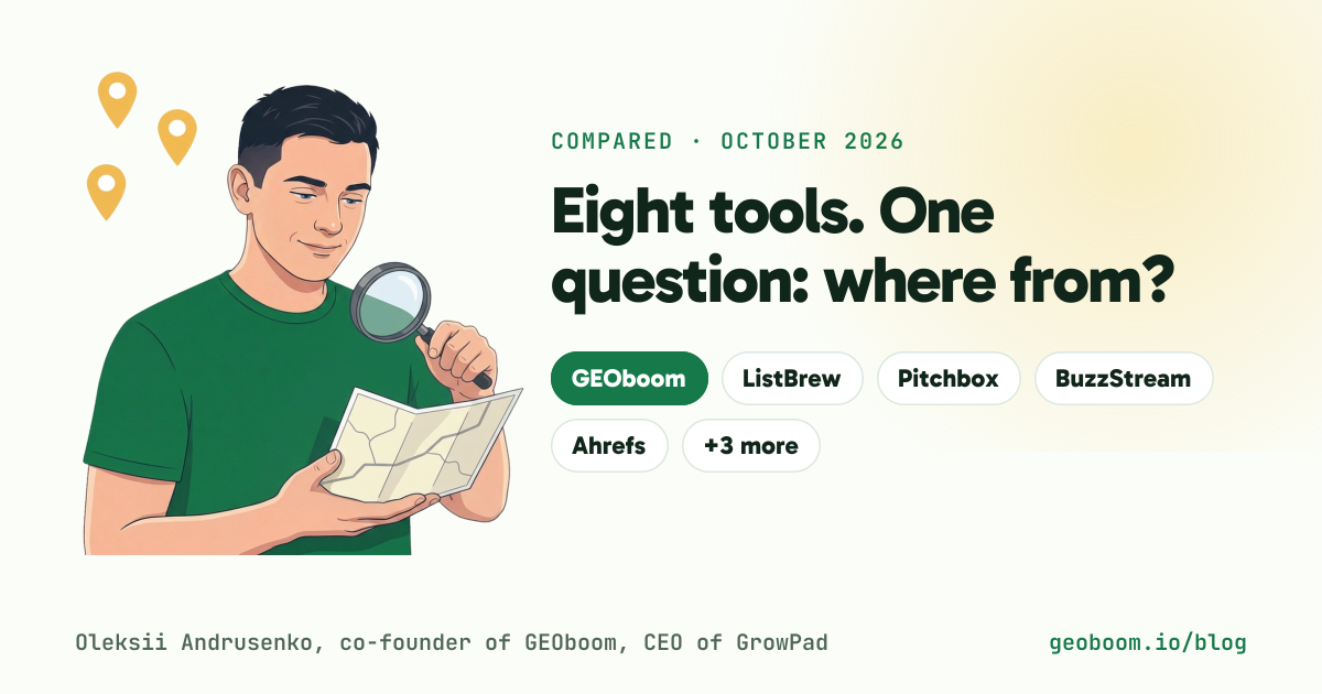Eight tools. One question: where from?